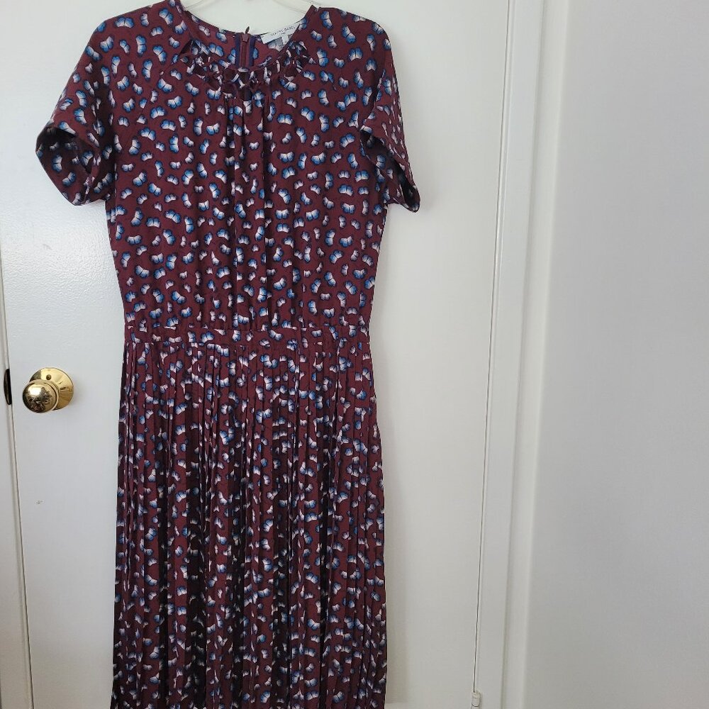 Gerard Darel Butterfly Midi Dress Size 42